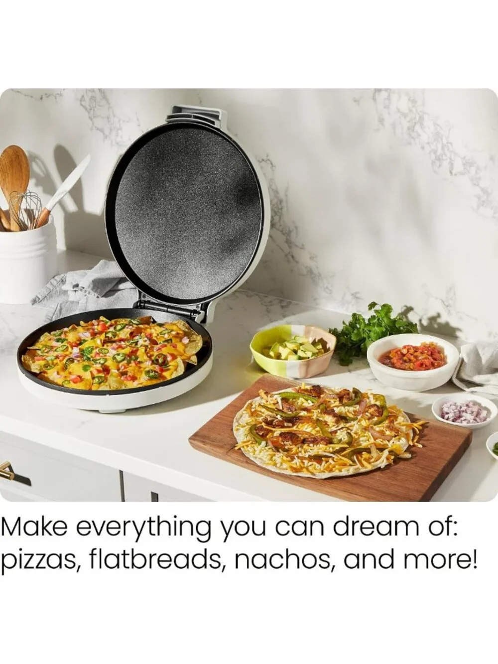 Versatile Electric Pizza Maker & Countertop Oven – 12” Nonstick Plates